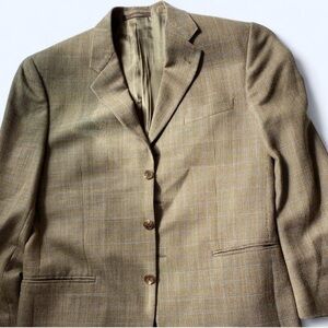 Joseph Abboud Light Brown Plaid Blazer